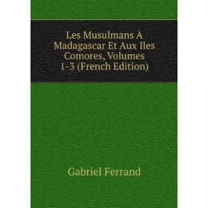  Les Musulmans Ã? Madagascar Et Aux Iles Comores, Volumes 