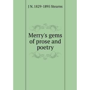   gems of prose and poetry J N. 1829 1895 Stearns  Books