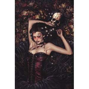  Skull Girl by Victoria Frances 24x36: Home & Kitchen