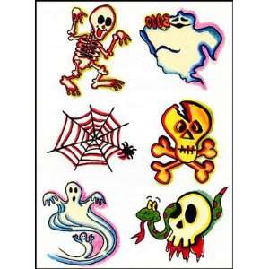  Skull Temporaray Tattoo Toys & Games