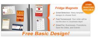 100 2x3.5 Custom Personalized Fridge Refrigerator Business Card 