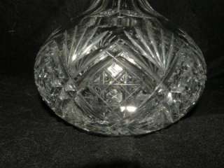 HAWKES CYPRUS AMERICAN BRILLIANT CUT GLASS CARAFE  