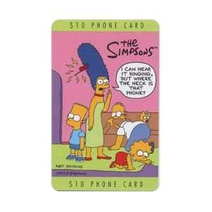 Collectible Phone Card: $10. Simpsons TV Family (Looking For Portable 