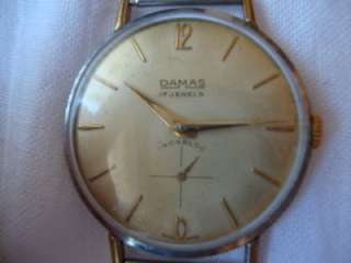 DAMAS wrist watch man, made in Swiss 1960`s, 17J  