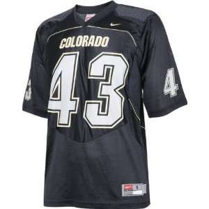  Colorado Buffaloes Football Jersey Nike #43 Black Replica Football 