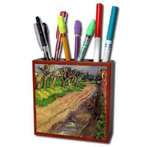  Pollard Willows By Vincent Van Gogh Pencil Holder Office 