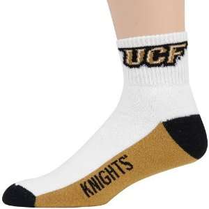 UCF Knights Tri Color Team Logo Quarter Length Socks  