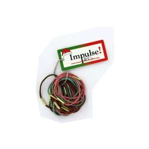 18 Pack Assorted Striped Color Hair Elastics jpseenterprises