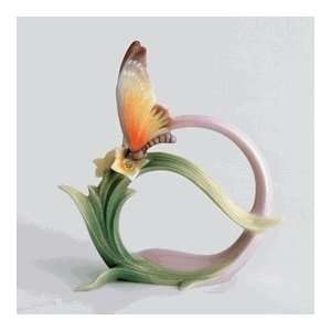  Franz Porcelain Papillon butterfly napkin rings (set/4 