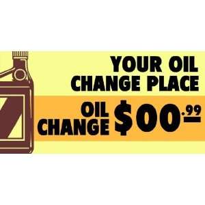    3x6 Vinyl Banner   Generic Oil Change Prices 