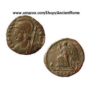 ROMAN COMMEMORATIVE 330 to 346 AD. WINGED VICTORY. CONSTANTINOPOLIS.