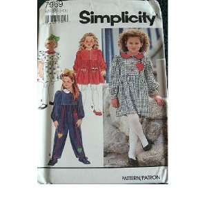  GIRLS DRESS AND JUMPSUIT SIZES 5 6 6X SIMPLICITY PATTERN 