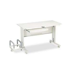  Eastwinds Mobile Work Table, 57w x 23d x 29h, Gray/Gray 