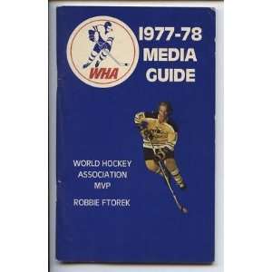  1977/78 WHA Hockey Media Guide EX   Sports Memorabilia 