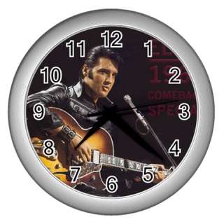 Elvis Presley Round Wall Clock GIFT DECOR COLLECTOR S  