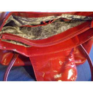 Sharif 1827 Red Leather and Suede Studded Designer Tote Bag  