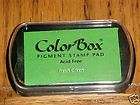 Color Box Pigment Ink Stamp Pad FRESH GREEN 15022 NEW