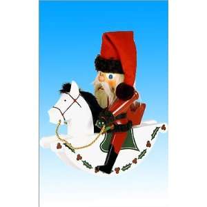  Ulbricht nutcracker   red Santa on rocking horse