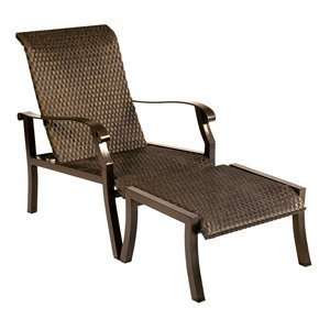   Cortland Woven Flat Weave Adjustable Lounge Chair and