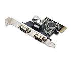 add 2 Serial RS 232 (COM1) ports, PCI Express Controller Card, PCIe 