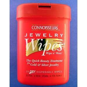  Connoisseurs Jewelry Dry Disposable Cleaner Wipes Two 