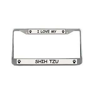  Shih Tzu License Plate Frame