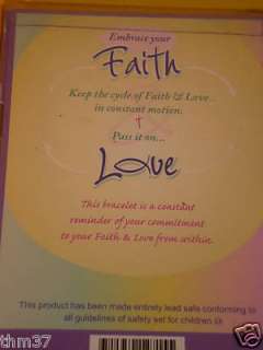 Children Bracelet LOT of 6 Commitment to Faith & Love  