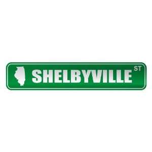   SHELBYVILLE ST  STREET SIGN USA CITY INDIANA