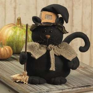  Black Cat with Broom   Party Decorations & Room Decor 
