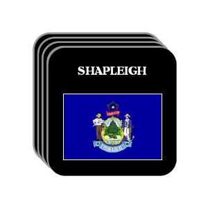 US State Flag   SHAPLEIGH, Maine (ME) Set of 4 Mini Mousepad Coasters