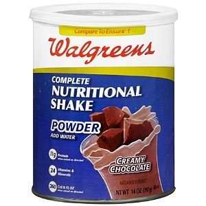  Complete Nutritional Shake Powder, Creamy Chocolate, 14 oz