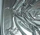 PLEATHER VINYL FABRIC STRETCH SILVER 56 BY THE YARD