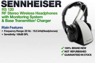 Sennheiser RS 120   RF Stereo Wireless Headphone Monitoring System 