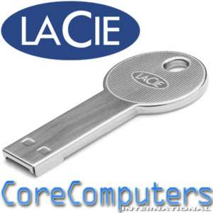 LaCie CooKey 32GB Key shaped USB Drive Flash Mac PC  