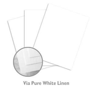  Via Linen Pure White Paper   250/Package