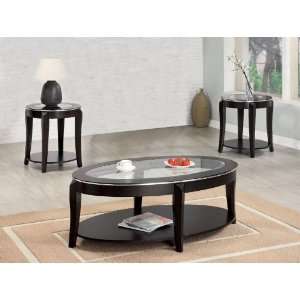  Avis 3 Piece Occasional Table Set in Cappuccino Finish by 