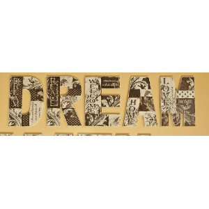 Wooden Letters Wall Decor, Dream 