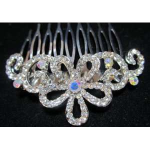  NEW Crystal Flower Bridal Hair Comb, Limited.: Beauty