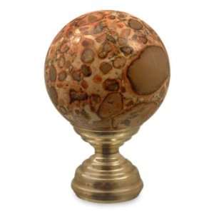  Serpentine sphere, Brown Leopard