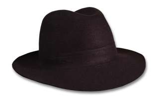 Corleone black fedora hat  100% wool (Sterkowski 1924) XXL (US 7 3/4 