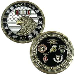  NMCB 18 AD Army Rangers Challenge Coin: Everything Else