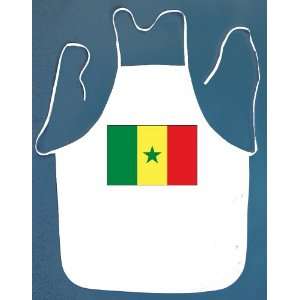  Senegal Senegalese Flag BBQ Barbeque Apron with 2 Pockets 