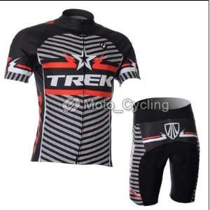  Black TREK Set short sleeved jersey/Perspiration breathable cycling 