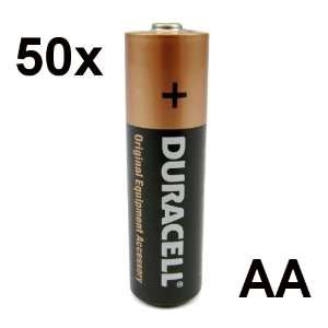  Duracell 50 Pack Duracell Plus MN1500 Alkaline AA 