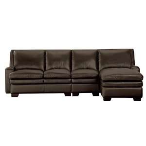   Sectional with Chair, Leather Chaise Sectionals Furniture & Decor