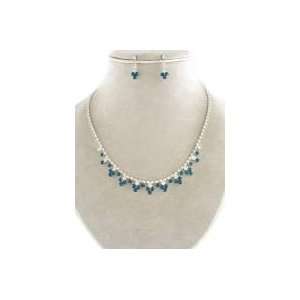  Blue Crystal Necklace Set ~ Fashion Jewelry Everything 