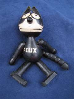 1920s Schoenhut Felix The Cat Jointed Wood Toy Doll  