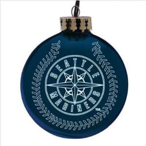  Seattle Mariners 4 Laser Etched Holiday Tree Ornament 