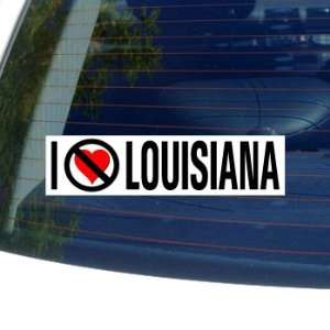  I Hate Anti LOUISIANA   Window Bumper Sticker: Automotive