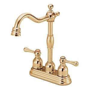   Opulence Two Handle Bar Faucet, Polished Brass
